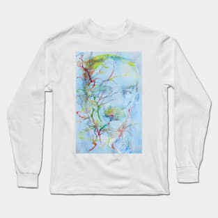 THOMAS MANN watercolor and acrylic portrait Long Sleeve T-Shirt